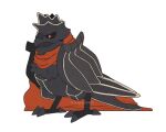  bird black_knight_(fire_emblem) cape corviknight fire_emblem fusion gen_8_pokemon highres no_humans pokemon pokemon_(creature) watermark zelgiussimp 