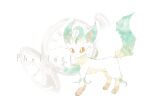  absurdres animal_focus character_name commentary_request from_side full_body gen_4_pokemon highres iogi_(iogi_k) leafeon no_humans orange_eyes pocket_watch pokemon pokemon_(creature) solo standing watch white_background 