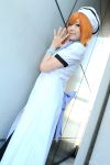  cosplay higurashi_no_naku_koro_ni nagicha_(model) orange_hair photo ryuuguu_rena sailor_hat 