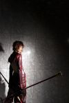  cosplay houtou_singi_(model) photo sengoku_basara spears torn_clothes yukimura_sanada 