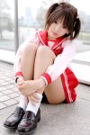  ankle_socks cosplay kipi-san photo school_uniform socks to_heart_2 twintails white_socks yuzuhara_konomi 