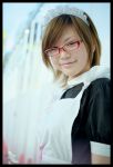  apron cosplay glasses maid maid_uniform photo rumi_(model) 