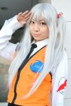  cosplay hoshino_ruri martian_successor_nadesico nanahara_mia photo silver_hair twintails uniform 