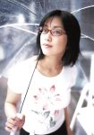   glasses komukai_minako t-shirt umbrella  