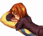  brown_hair dakimakura dakimakura_(object) kiss lonely panties pillow pillow_hug tohno_shiki toono_shiki tsukihime underwear yumizuka_satsuki 