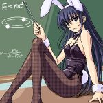  blackboard bunny_ears bunnysuit chalkboard lowres masakichi_(crossroad) mole oekaki osakabe_itoko pantyhose rabbit_ears school_rumble 