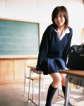  cosplay knee_socks photo school_uniform sugimoto_yumi sweater 