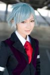  blue_hair cosplay photo tagme_character tagme_series tsunomori_aya_(model) 