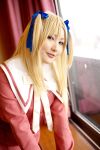  blonde_hair cosplay hair_ribbons hirano_mai_(model) photo sailor_uniform school_uniform tagme_character tagme_series twintails 