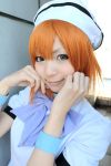  cosplay higurashi_no_naku_koro_ni nagicha_(model) orange_hair photo ryuuguu_rena sailor_hat 