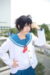  blazer chouko cosplay idolmaster_xenoglossia kikuchi_makoto photo sailor_uniform school_uniform 