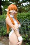  bodysuit cosplay hisame_chirumi lycra orange_hair photo serio spandex to_heart 