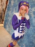  cosplay joker pachi-slot_sengen_rio_de_carnival photo pink_hair thigh-highs tora_(model) 
