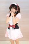  apron asahina_mikuru cosplay hair_ribbons photo suzumiya_haruhi_no_yuuutsu taku_anko waitress waitress_uniform 