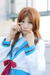  asahina_mikuru cosplay hio photo sailor_uniform school_uniform suzumiya_haruhi_no_yuuutsu 