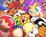  arms_(game) bandana_waddle_dee bangs beanie blonde_hair blue_eyes blue_headwear blunt_bangs blurry_foreground blush_stickers brown_eyes chourus_kid circlet closed_mouth commentary cropped_jacket crossover doll domino_mask dr._eggman earrings english_commentary envelope facial_hair geno_(mario) green_jacket grin hal_laboratory_inc. hat holding hoop_earrings intelligent_systems jacket jewelry knit_hat looking_at_another mario super_mario_bros. mask mast3r-rainb0w meandros min_min_(arms) multiple_boys multiple_girls mustache nintendo nintendo_ead open_mouth orange_headwear paper_mario pince-nez print_headwear purple_hair rayman red_headwear rhythm_heaven rhythm_tengoku screaming sega shantae_(character) shantae_(series) smile solid_circle_eyes sonic_the_hedgehog square_enix sunglasses super_mario_rpg super_smash_bros. teeth tongue ubisoft uvula waddle_dee wall-eyed what zipper_pull_tab 