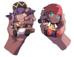  character_doll dark_skin disembodied_limb doll fingernails hands holding holding_doll leon_(pokemon) pokemon pokemon_(game) pokemon_swsh raihan_(pokemon) redlhzz simple_background white_background 