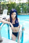  bikini blue_hair cosplay kuga_natsuki mai_hime miyuki photo swimsuit 
