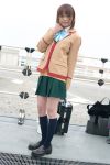  blazer cosplay gokujou_seitokai katsura_seina knee_socks miniskirt photo sakura_mizuki school_uniform 