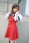  cosplay hairband himemiya_chikane kannazuki_no_miko photo school_uniform souhi_makoto thigh-highs zettai_ryouiki 