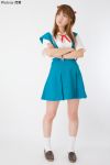   cosplay neon_genesis_evangelion ohkoshi_shimarisu photo school_uniform socks souryuu_asuka_langley twintails  