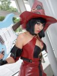 bare_shoulders cosplay guilty_gear guitar i-no minami_miki photo witch_hat 
