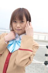  blazer cosplay gokujou_seitokai katsura_seina miniskirt photo sakura_mizuki school_uniform 