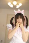 animal_ears aristocats cat_ears cosplay frilly_dress lace marie photo sakura_yayoi twintails 