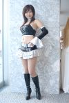   boots campaign_girl cosplay halter_top midriff miniskirt natsu_suzune photo racequeen vinyl  