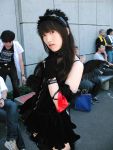  apron arm_laces collar cosplay gloves maid maid_uniform morte photo suzuyuki_kaho thigh-highs vispo_original wings 