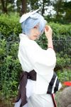  ayanami_rei blue_hair cosplay fox_mask iori neon_genesis_evangelion photo yukata 