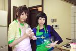  apron cosplay mai_hime mixing_bowl okuzaki_akira photo tagme_model tokiha_takumi 