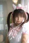  animal_ears aristocats cat_ears cosplay frilly_dress lace marie photo sakura_yayoi twintails 