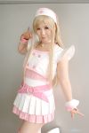  blonde_hair cosplay dream_of_doll nurse nurse_uniform photo thigh-highs twingky yuuna zettai_ryouiki 