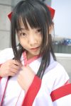   cosplay hair_bow kannazuki_no_miko kurusugawa_himeko matsunaga_ayaka miko photo  