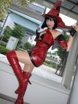  bare_shoulders boots cosplay guilty_gear guitar i-no minami_miki photo thigh_boots witch_hat 