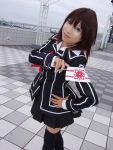  armband cosplay photo school_uniform thigh-highs torai_aki vampire_knight yuki_cross zettai_ryouiki 