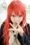  cosplay kipi-san overcoat photo red_hair redhead sailor_uniform school_uniform shakugan_no_shana shana solo 