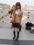  blazer cosplay gokujou_seitokai katsura_seina knee_socks miniskirt photo pucchan puppet sakura_mizuki school_uniform 