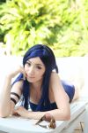  bikini blue_hair cosplay kuga_natsuki mai_hime miyuki photo sunglasses swimsuit 