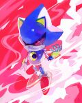  bluumi commentary english_commentary full_body highres metal_sonic robot serious solo sonic_the_hedgehog standing violet_eyes 