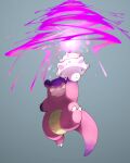  closed_mouth doodlerush energy_ball gen_1_pokemon grey_background highres holding looking_at_viewer no_humans pokemon pokemon_(creature) slowbro 