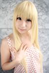  amamiya_laiko ana_coppola blonde_hair cosplay dress ichigo_mashimaro photo strawberry_pattern 