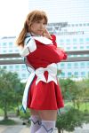  apron chippi cosplay mai_otome maid maid_uniform miya_clochette photo school_uniform thigh-highs zettai_ryouiki 