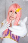  cosplay gloves gundam gundam_seed gundam_seed_destiny katou_mari meer_campbell photo pink_hair 