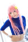  braid cosplay diebuster midriff namada nono photo pink_hair sweater 