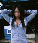  cleavage hoodie kawamura_yuki 