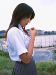  cosplay kawamura_yuki pleated_skirt school_uniform 