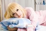  air bed blonde_hair cosplay kamio_misuzu pajamas photo saya 