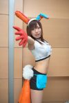   animal_ears rabbit_ears carrots cosplay croptop getsumento_heiki_miina gloves midriff miniskirt rayu tsukuda_mina  